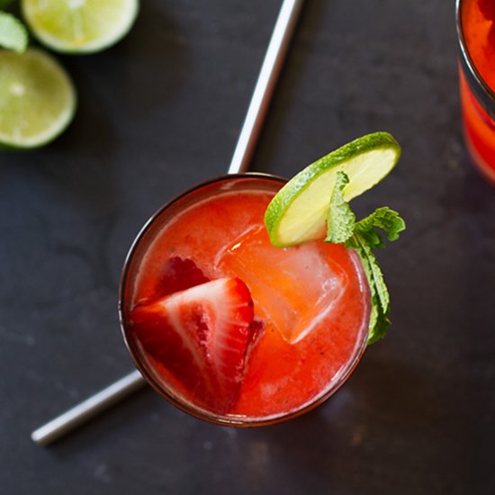 Strawberry Moscow Mule Cocktail