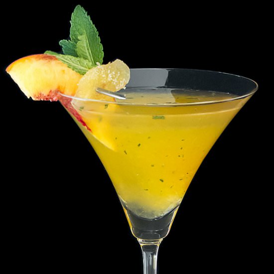 Peach Ginger Martini