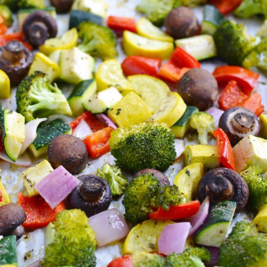 Rainbow Roasted Vegetables