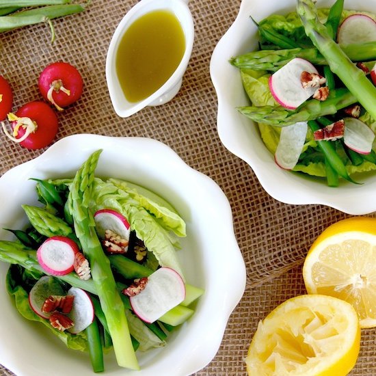 Asparagus Salad w/ Shallot Dressing