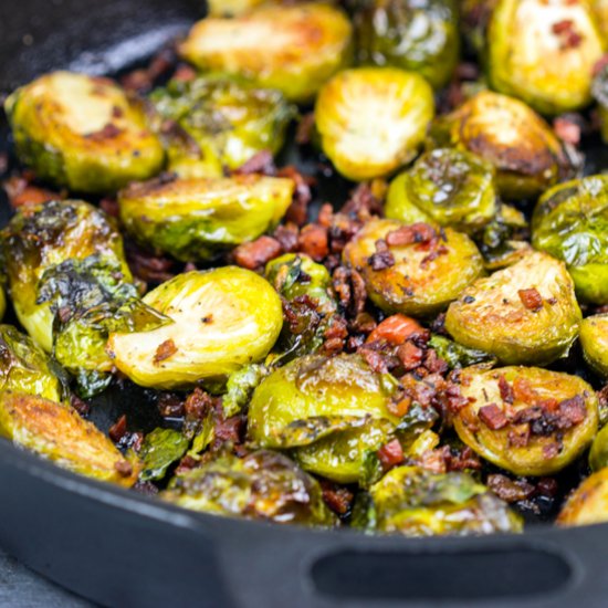 Roasted Brussels Sprouts & Pancetta