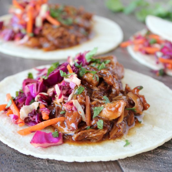 Korean BBQ Chicken Tacos