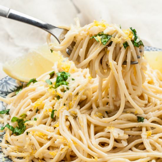 Spaghetti with Lemon and Olive Oil