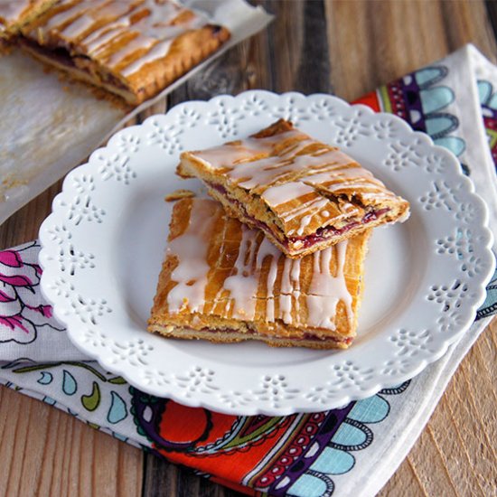 Raspberry Jam Pastry Squares