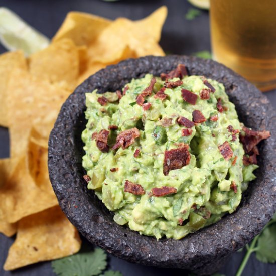 Smoked Bacon & Tomatillo Guacamole