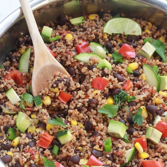 One Skillet Vegetable Quinoa