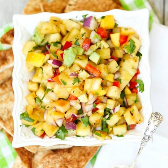 Grilled Pineapple and Mango Salsa