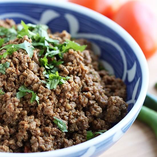 Beef Qeema Hyderabadi Style