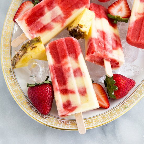 Lava Flow Popsicles