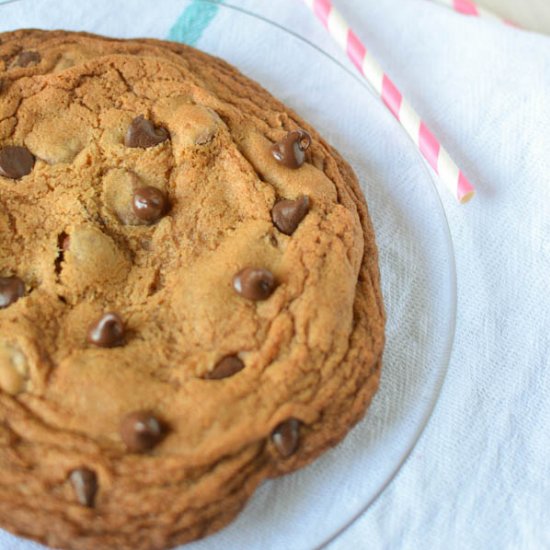 One Giant Chocolate Chip Cookie