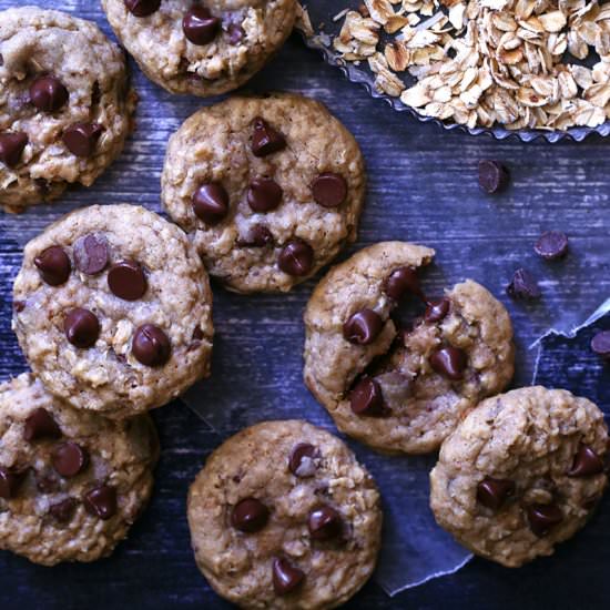 Coconut Oatmeal Choc Chip Cookies