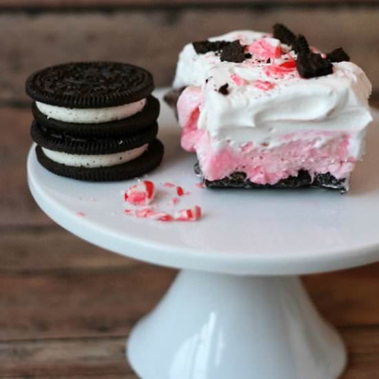 Peppermint Oreo Ice Cream Cake