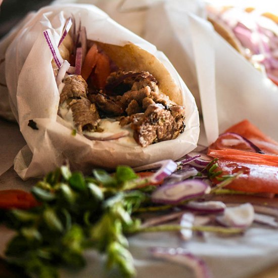 Greek Gyro with Tzatziki Sauce