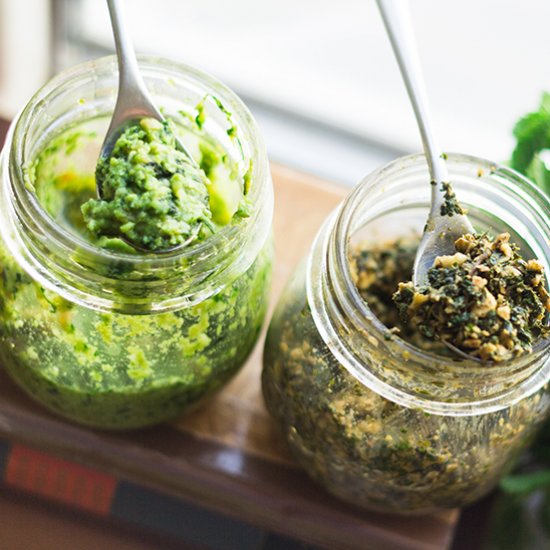 Mortar & Pestle Pesto- Basil Or Mint