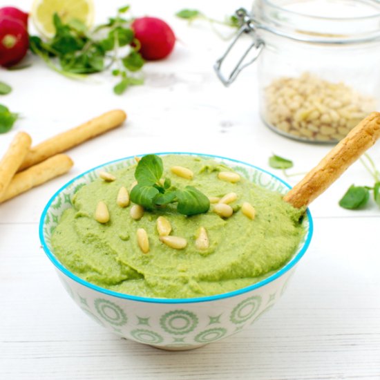 Watercress Hummus [vegan]