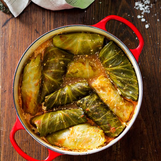 “Golubtsy” Stuffed Cabbage Rolls