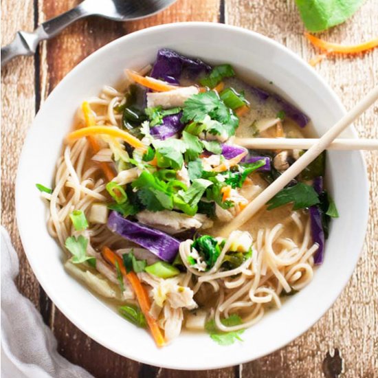 Miso Broth Bowl with Whole Wheat