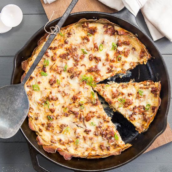 Spanish Potato Crusted Frittata