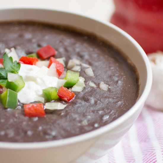 Low Fat Black Bean Soup