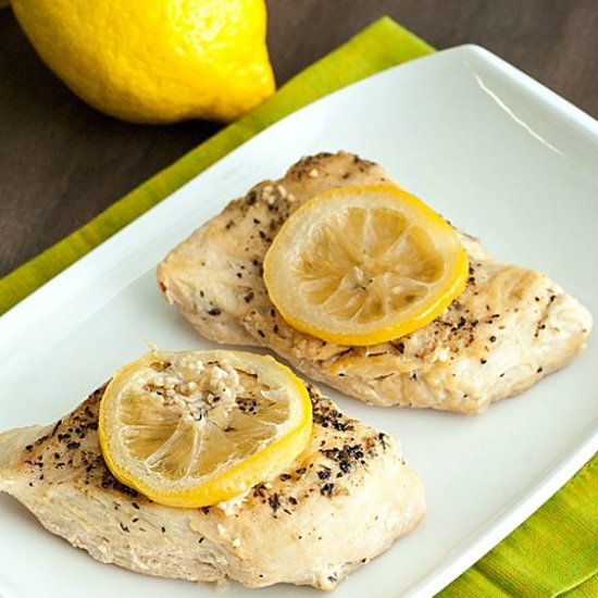 Slow Cooker Lemon Garlic Chicken