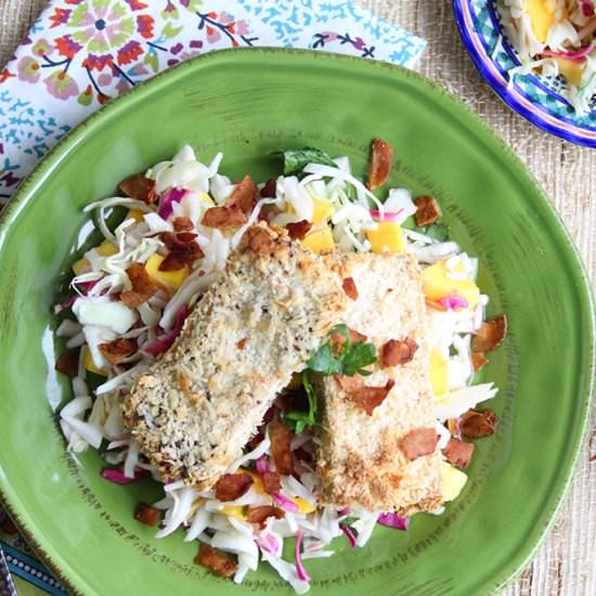 Sesame Salad with Coconut Tofu