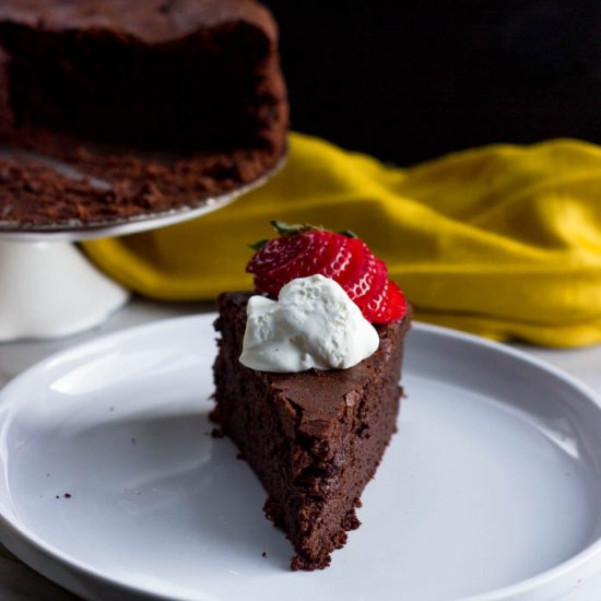 Baked Chocolate Mousse Cake