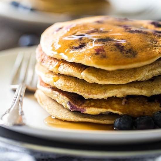 Blueberry Gluten Free Pancakes