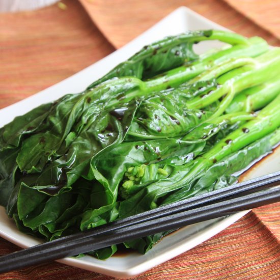 Chinese Broccoli in Sesame Drizzle