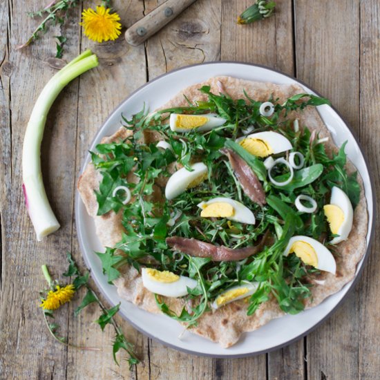 Unleavened Bread with Spring Herbs