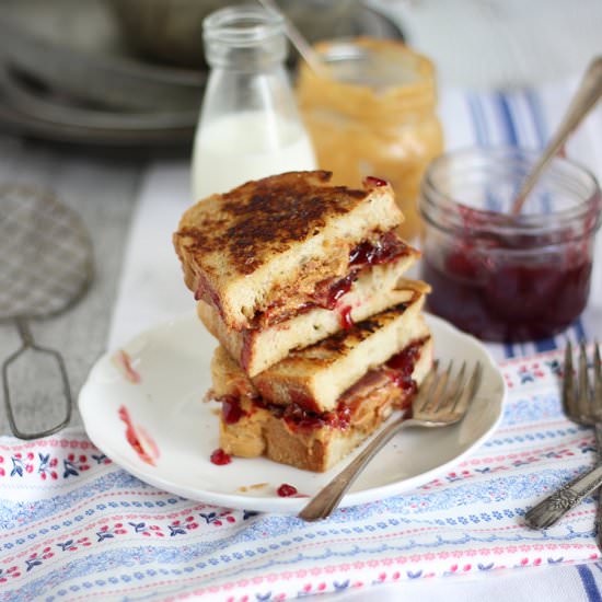 Peanut Butter and Jam French Toast