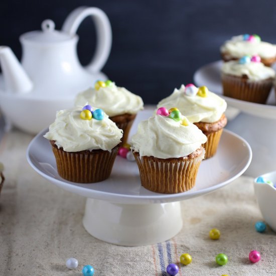 Carrot Cupcakes with Cream Cheese Frosting