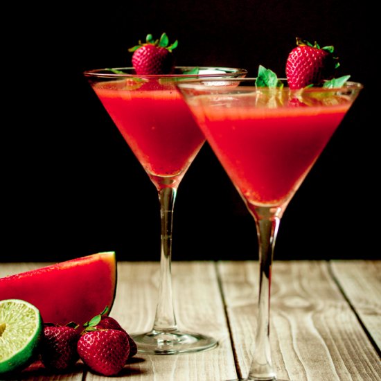 Strawberry Watermelon Martini