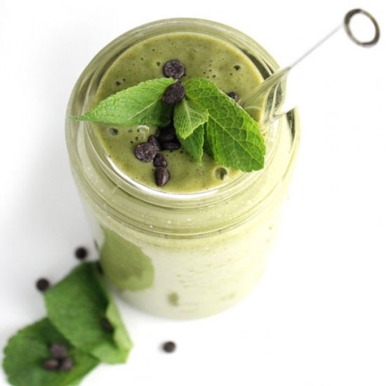 Mint Chocolate Chip Smoothie