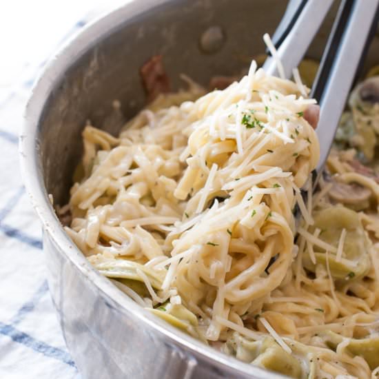 One Pot Straw & Hay Pasta