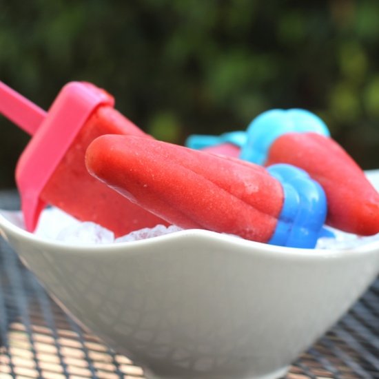 Strawberry Popsicles