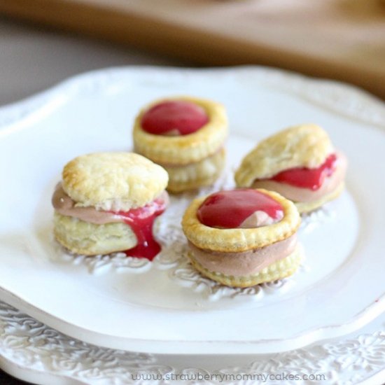 Chocolate Raspberry Cream Puff