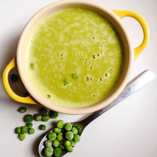 Pea, Onion & Coconut Soup