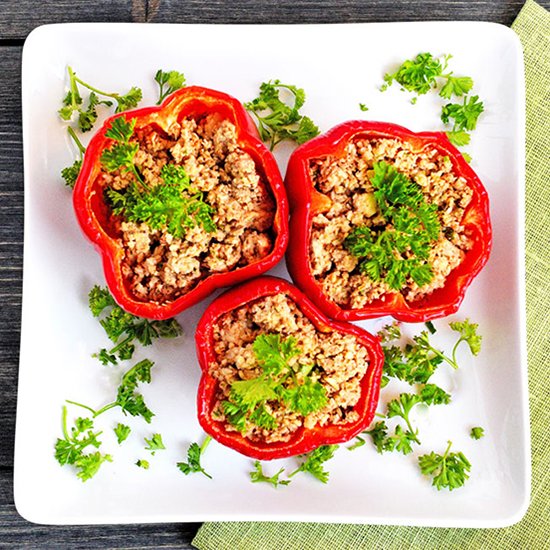 Mock Tuna Stuffed Peppers