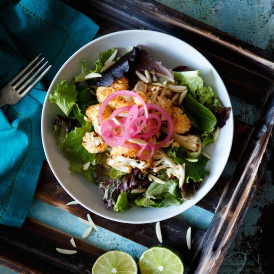 Honey Sriracha Cauliflower Salad