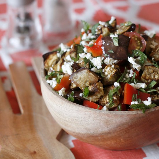 Roasted Eggplant Salad