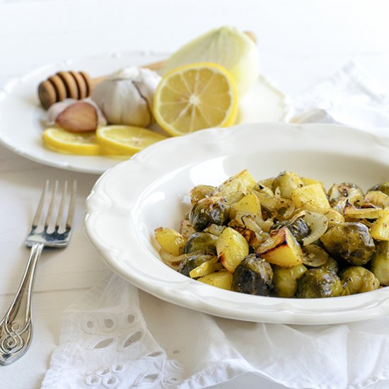 Roasted Brussel with Honey