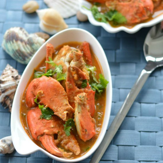 Crab Curry or Peethala Iguru