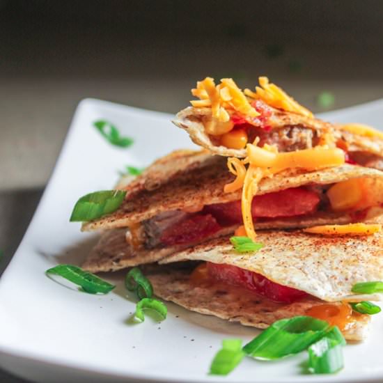 Steak and Corn Quesadilla