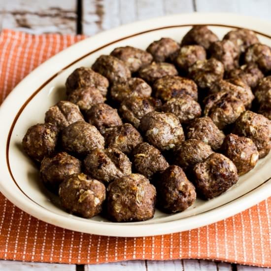 Low-Carb Baked Swedish Meatballs