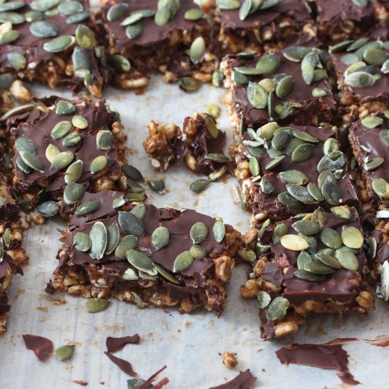 Healthy Chocolate & Spelt Bars