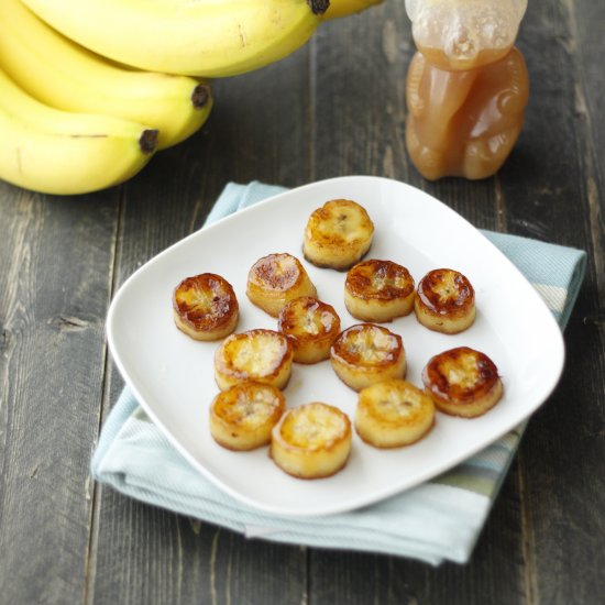 “Fried” Honey Glazed Bananas