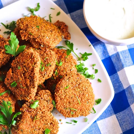 Pistachio Coated Chicken Nuggets