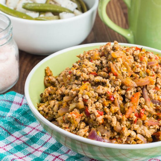 Cuban Style Turkey Mince and Yucca