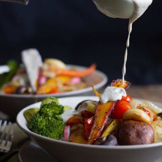 Roasted Vegetable Rice Bowl