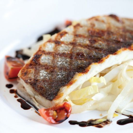 Sea Bass w/ Balsamic Vinegar